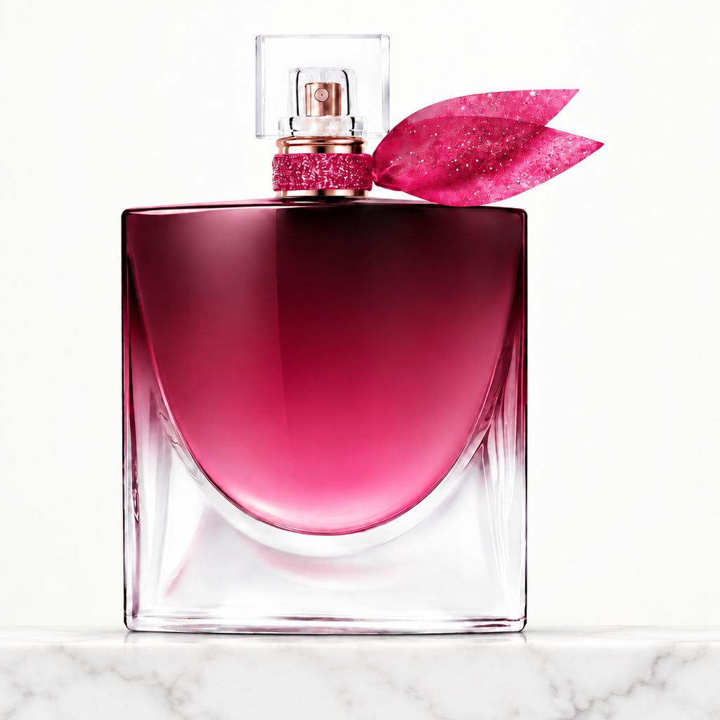 Perfume bottle with marble only at the bottom